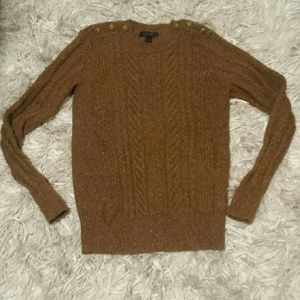 J Crew Sweater Layer Brown Sz XS Never Worn!